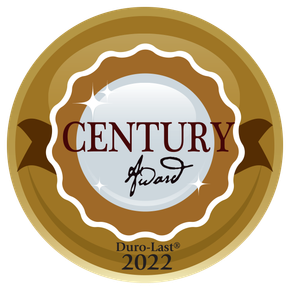 a badge that says century award 2022 on it