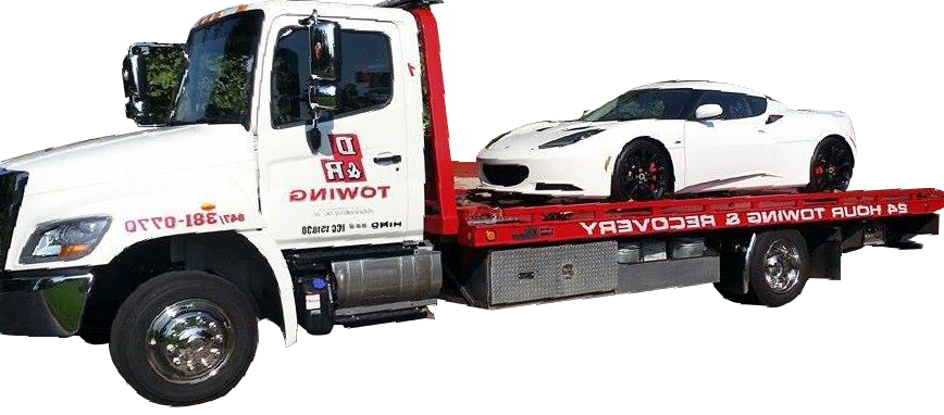 Luxury Car On Tow Truck — Lake Barrington, IL — D & R Towing