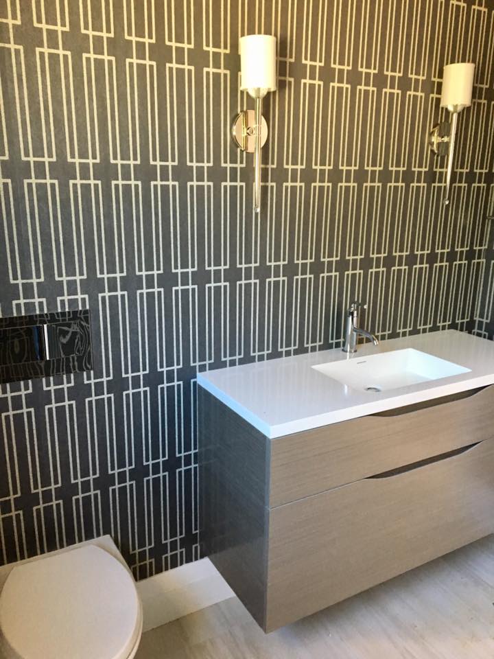 luxury home remodel bathroom renovation vanity and wall