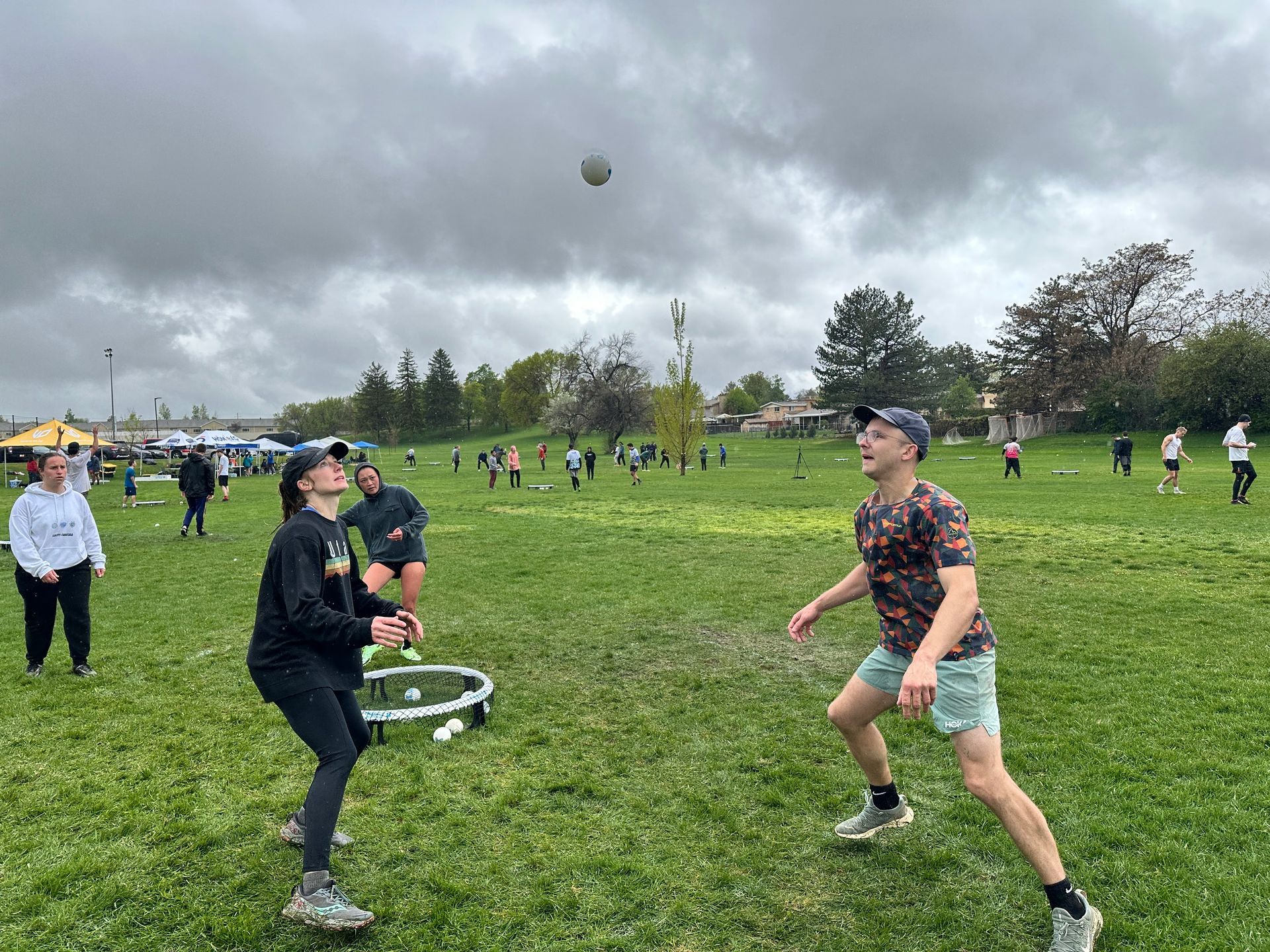 Premier Spike balls are better than Spikeball in the wind.