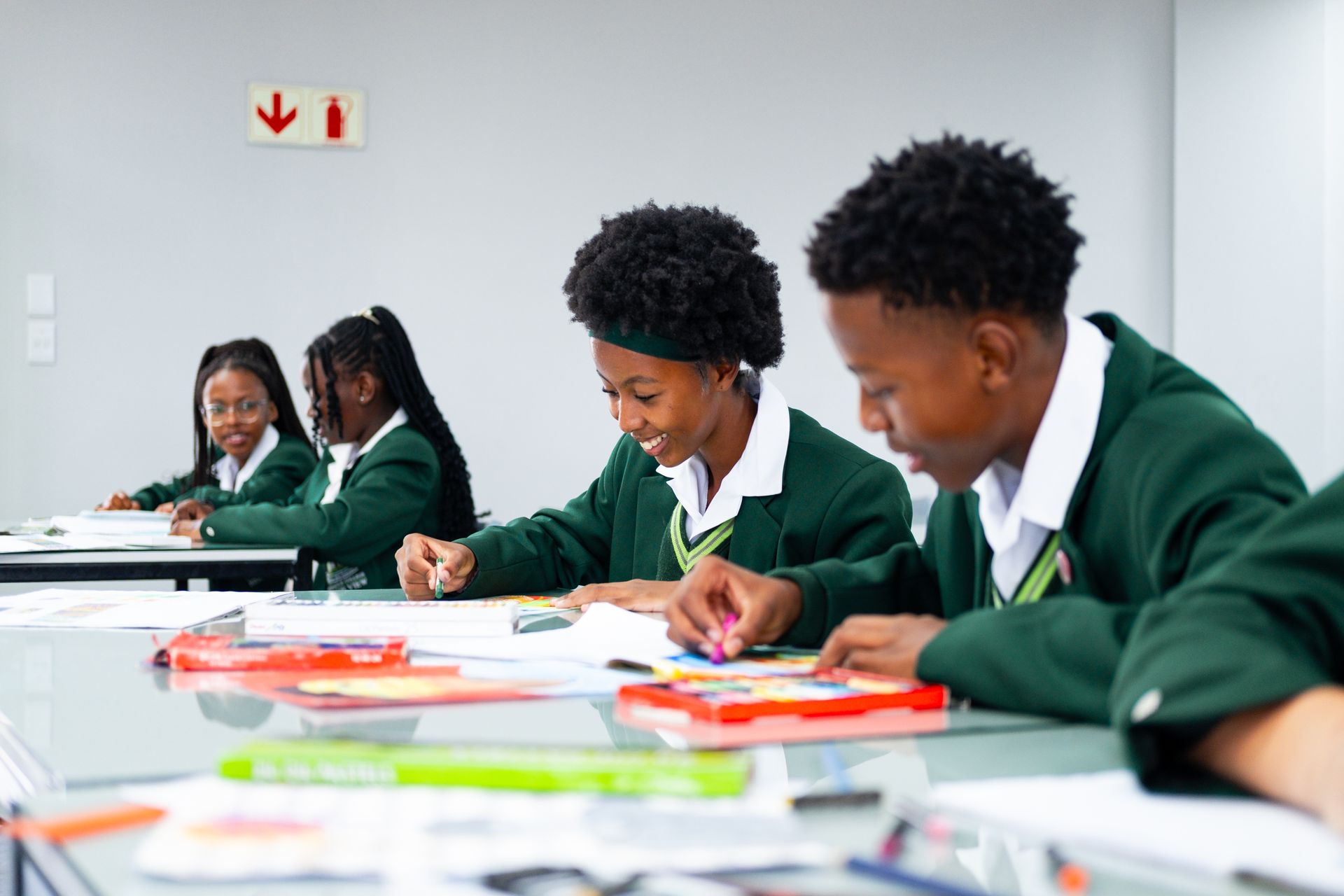 An artist 's impression of a building with cars parked in front of it.