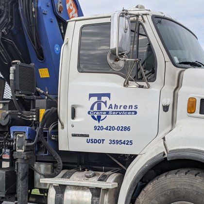 TC Ahrens Construction and Crane Services Truck