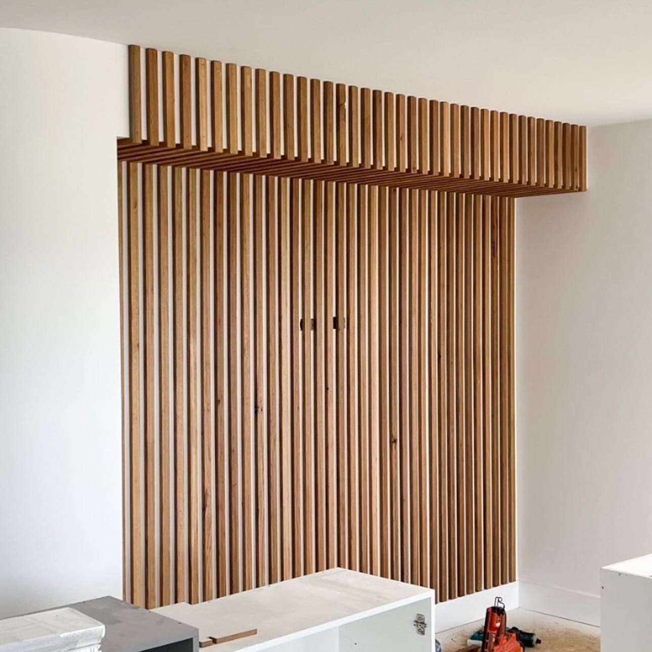 A Room with A Wooden Wall and White Walls — Thomas Croker Constructions In Myrtleville, NSW