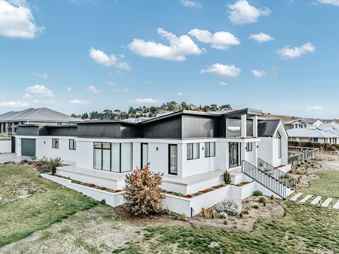 Modern White House With Dark Accents — Thomas Croker Constructions In Myrtleville, NSW