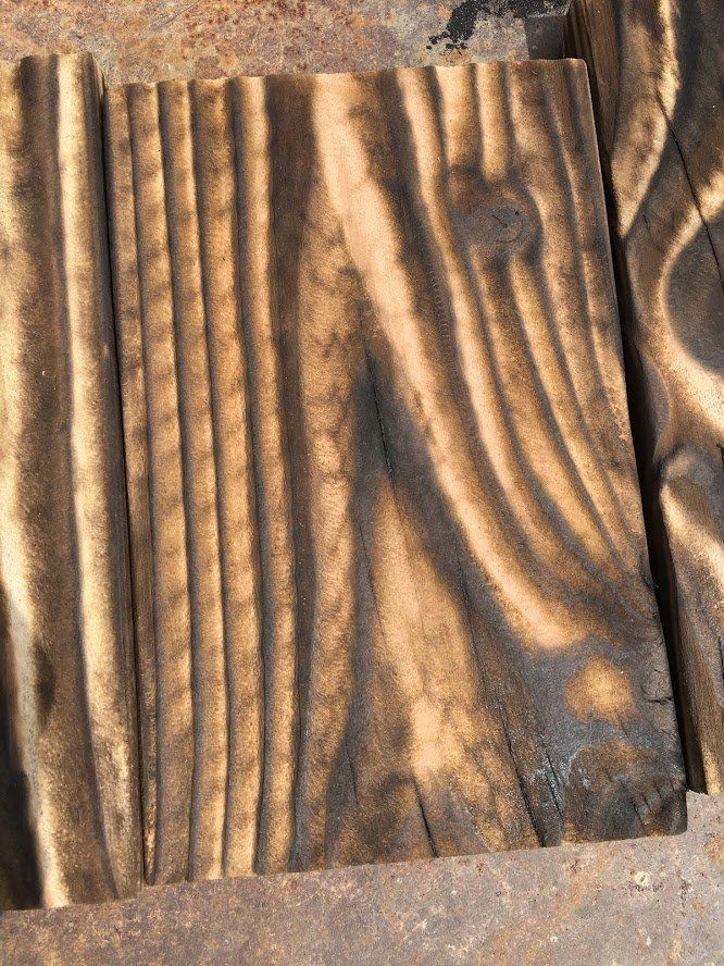 Shou Sugi Ban | Douglas | Light | Brossé | Finition avec Aqua-Proof Pro Wood Basic