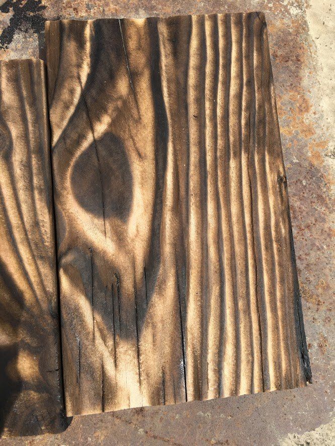 Shou Sugi Ban | Douglas | Light | Brossé | Finition avec Aqua-Proof Pro Wood Basic