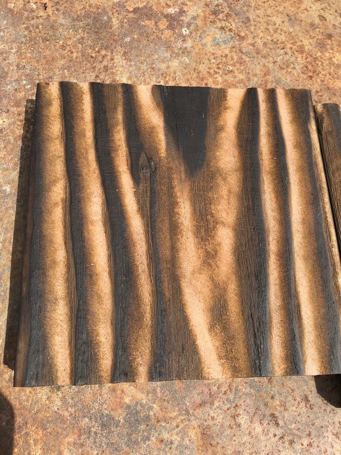 Shou Sugi Ban | Douglas | Light | Brossé | Finition avec Aqua-Proof Pro Wood Basic