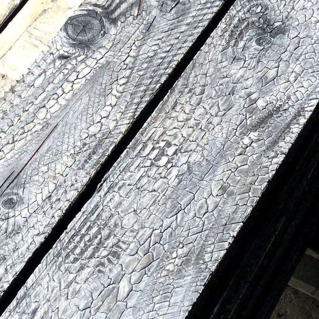 Shou Sugi Ban | Douglas | Medium | Niet bewerkt | Niet afgewerkt