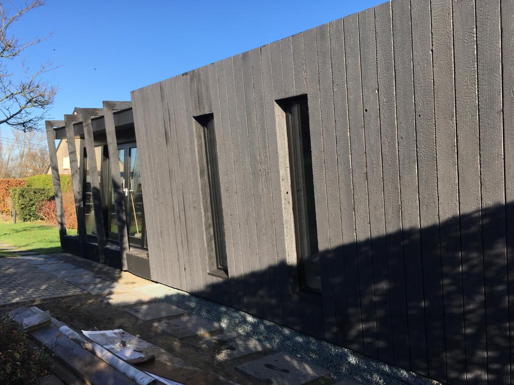 Referenz: Gartenpavillon mit Sauna, Moorsel, Belgien | Gartenpavillon mit Sauna | Moorsel | Belgien | Medium & Heavy | Nichts | Shou Sugi Ban Fix
