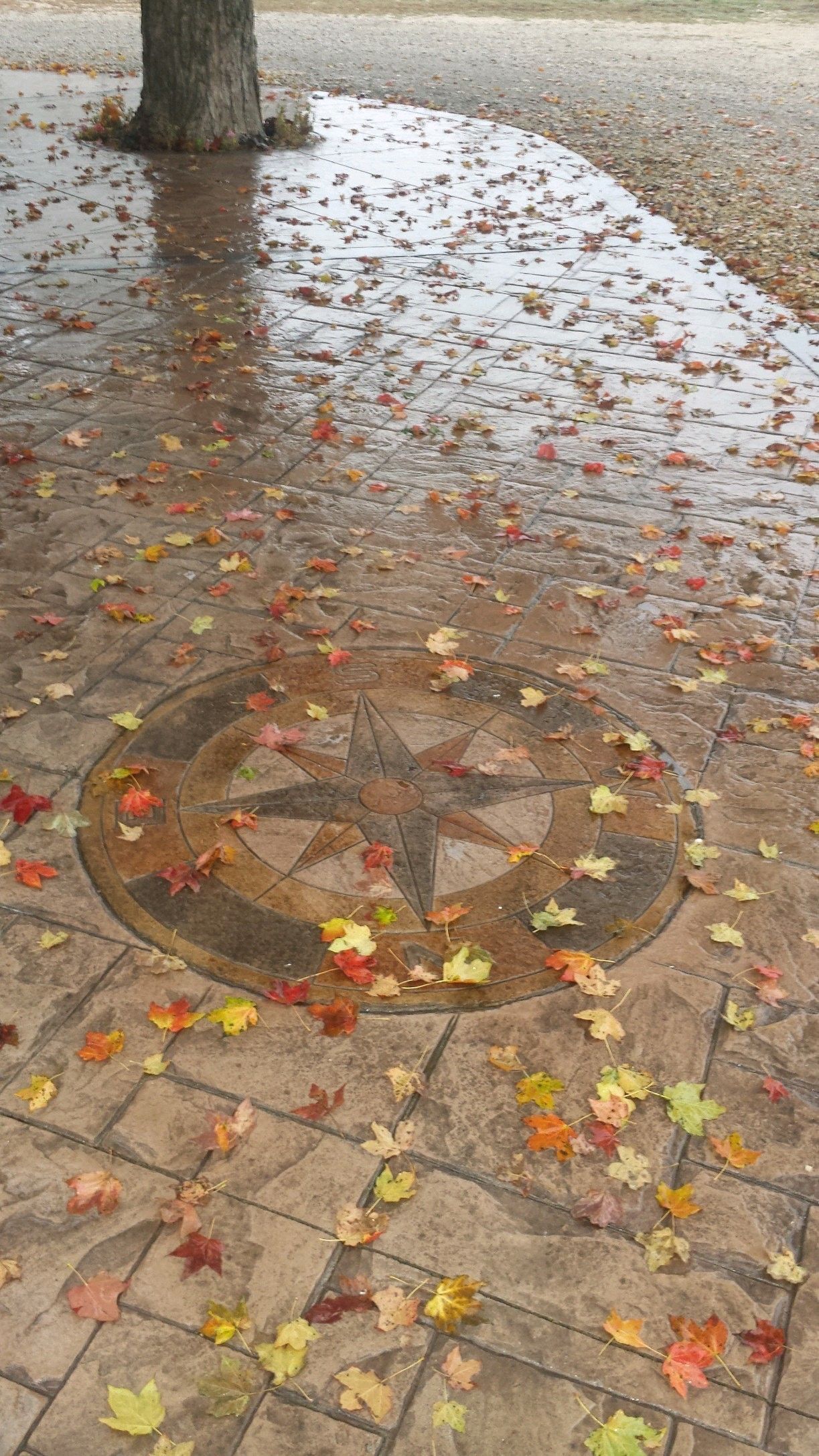 stamped concrete patio