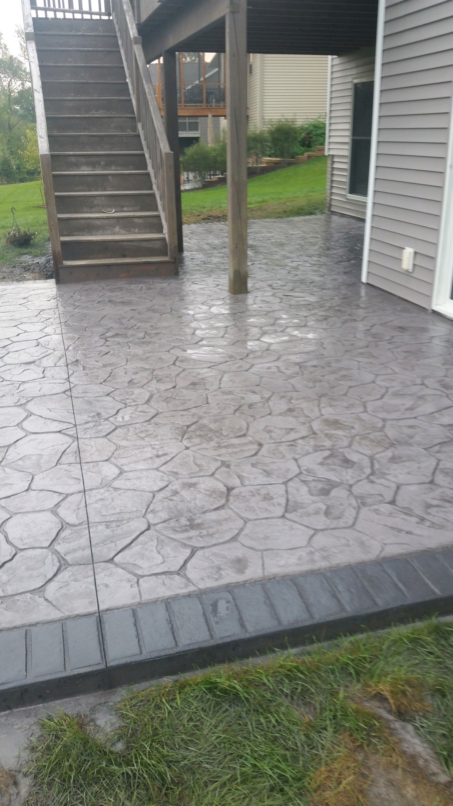 stamped concrete patio