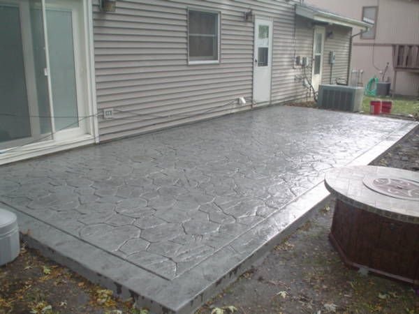stamped concrete patio