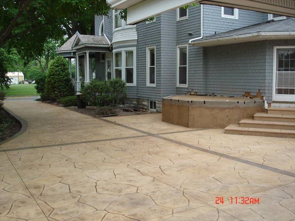 stamped concrete patio