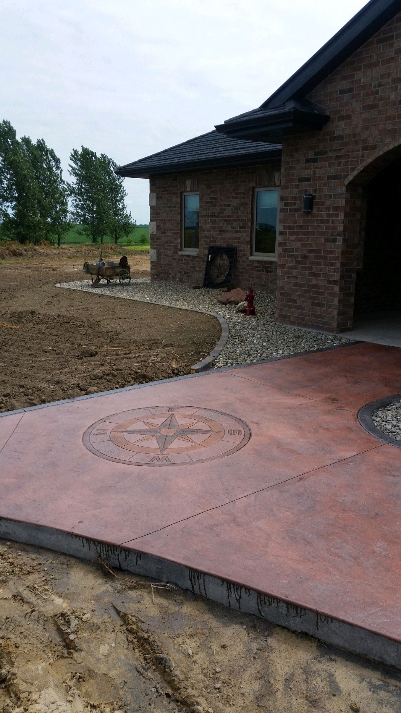 stamped concrete patio
