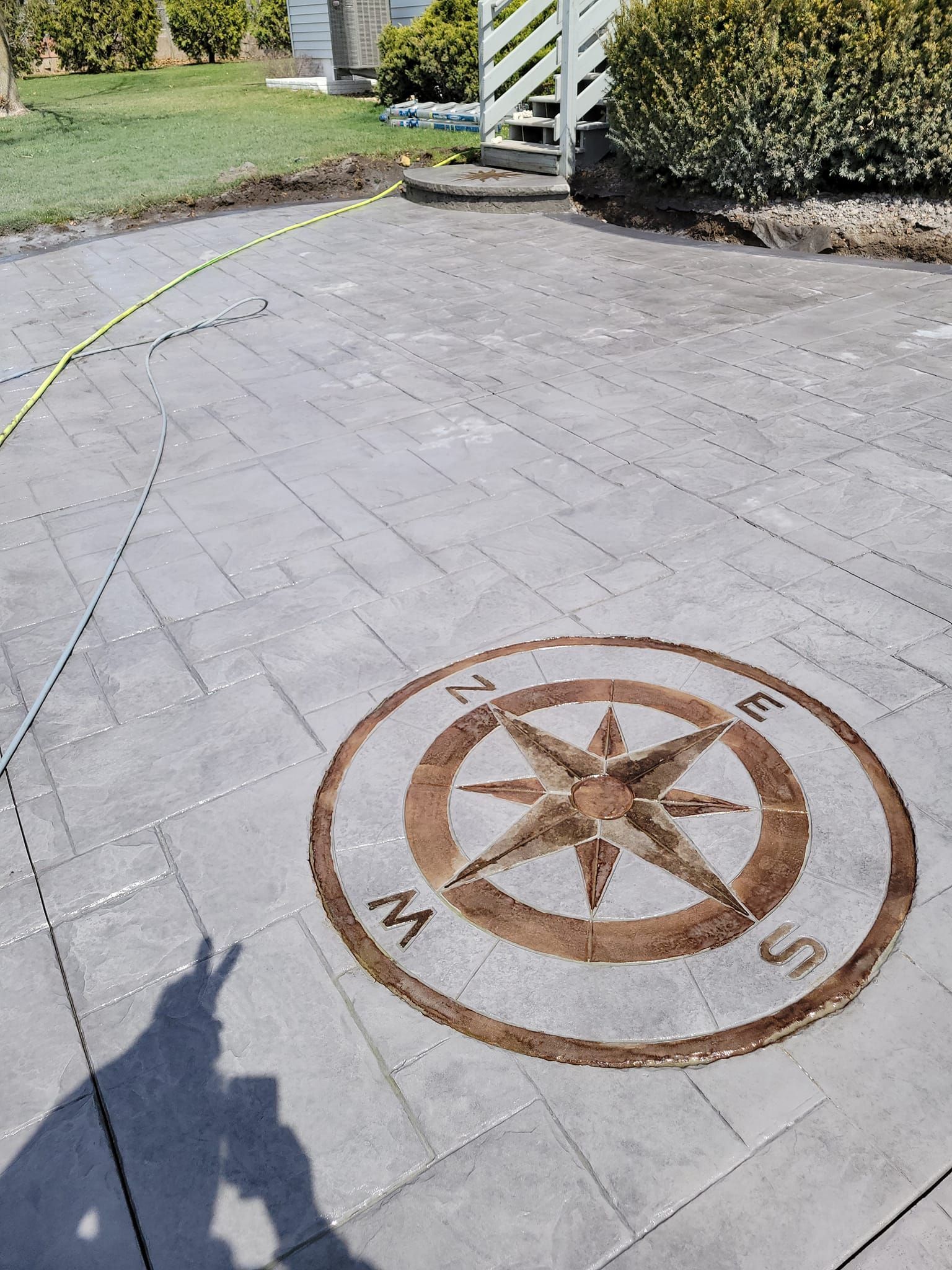 stamped concrete patio