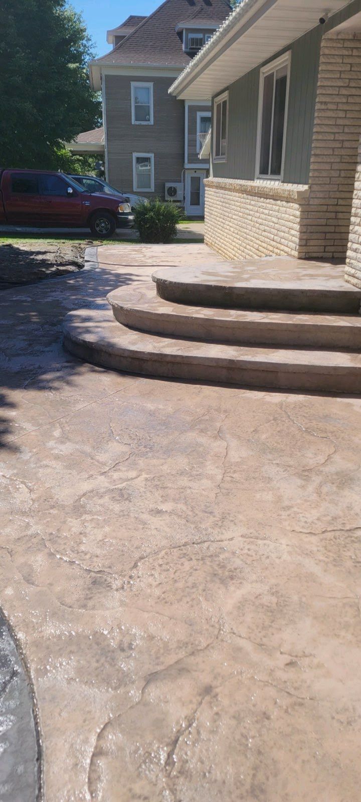 stamped concrete patio