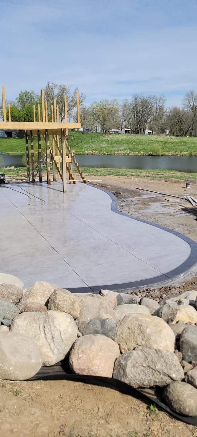 stamped concrete patio