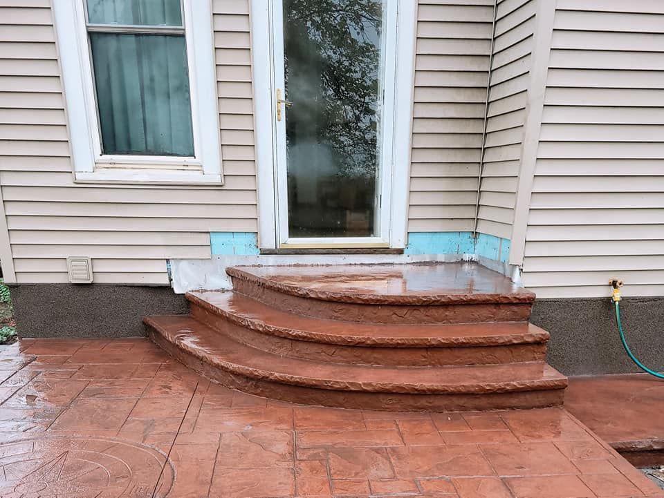 stamped concrete patio