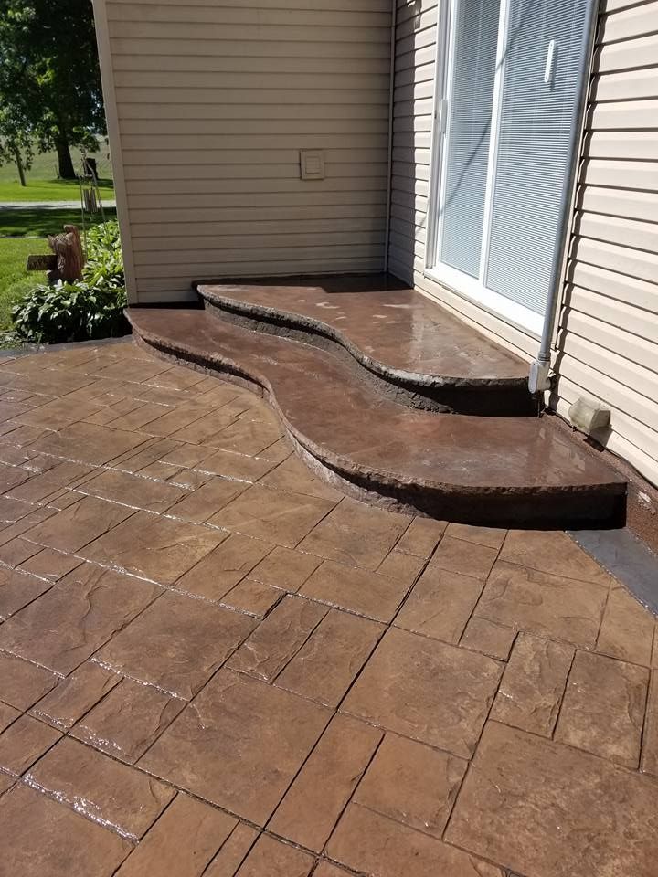 stamped concrete patio
