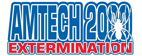 Le logo d'amtech 2021 extermination a une araignée dessus