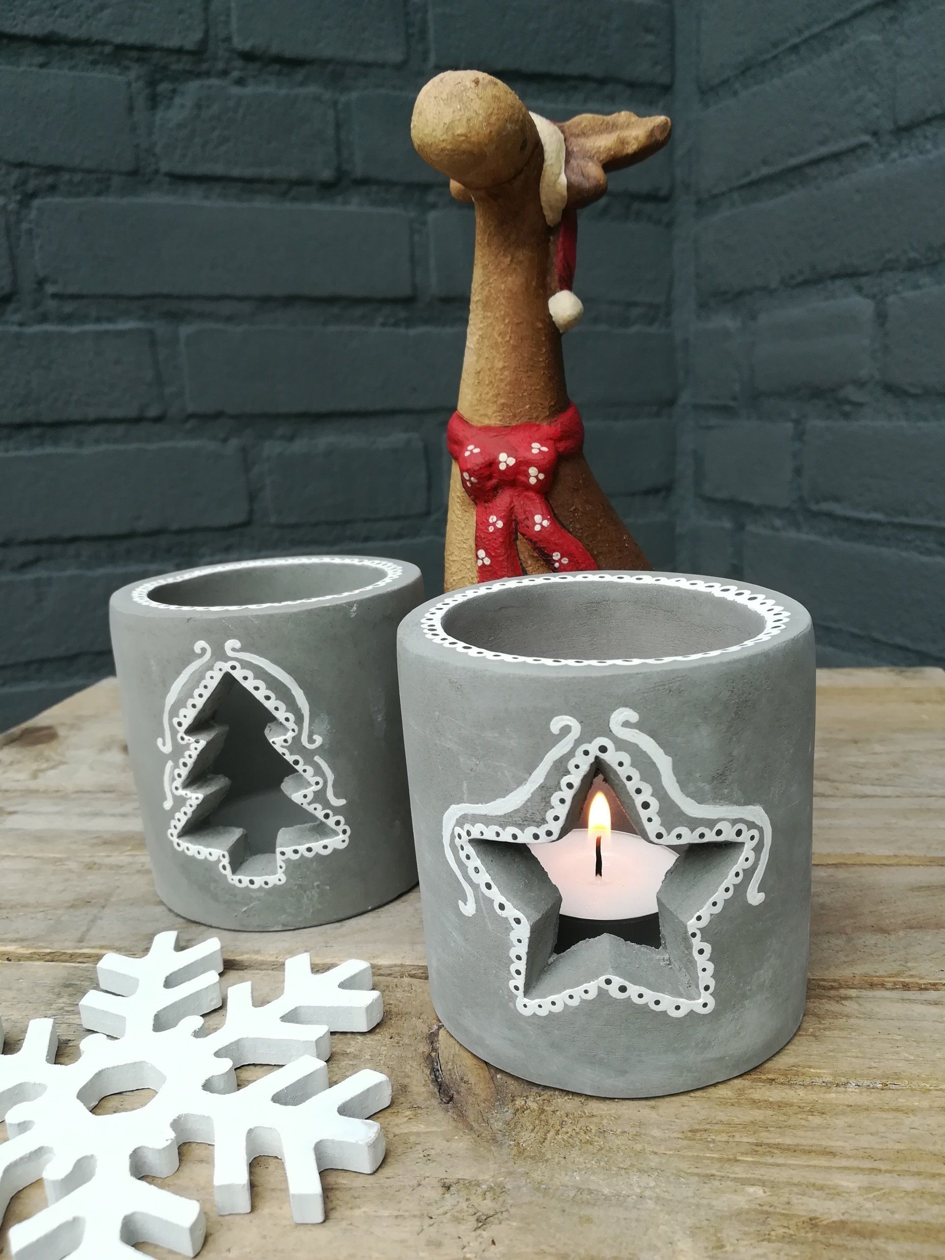 mini windlicht voor kerst, mini windlicht vvor kerstmis, windlicht voor kerst, winter windlicht, windlicht van beton, windlicht van cement, uniek kerst decoratie, uniek kerstdeco, iets anders geven, cadeau vvor kerstmis, cadeau voor kerst, uniek windlicht beton, uniek windlicht cemen
