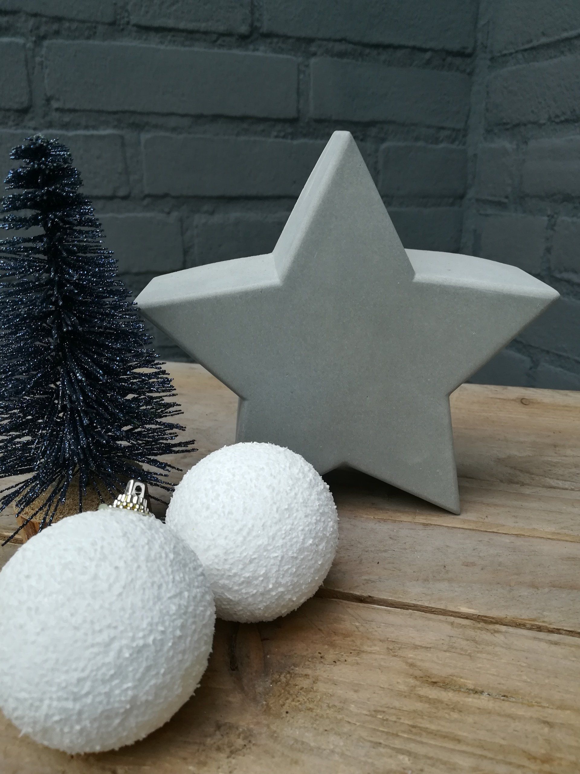Ster, ster van beton, ster van cement, uniek ster beton, uniek ster cement, kerst deco van beton, kerst deco van cement, uniek kerst deco, uniek kerst decoratie