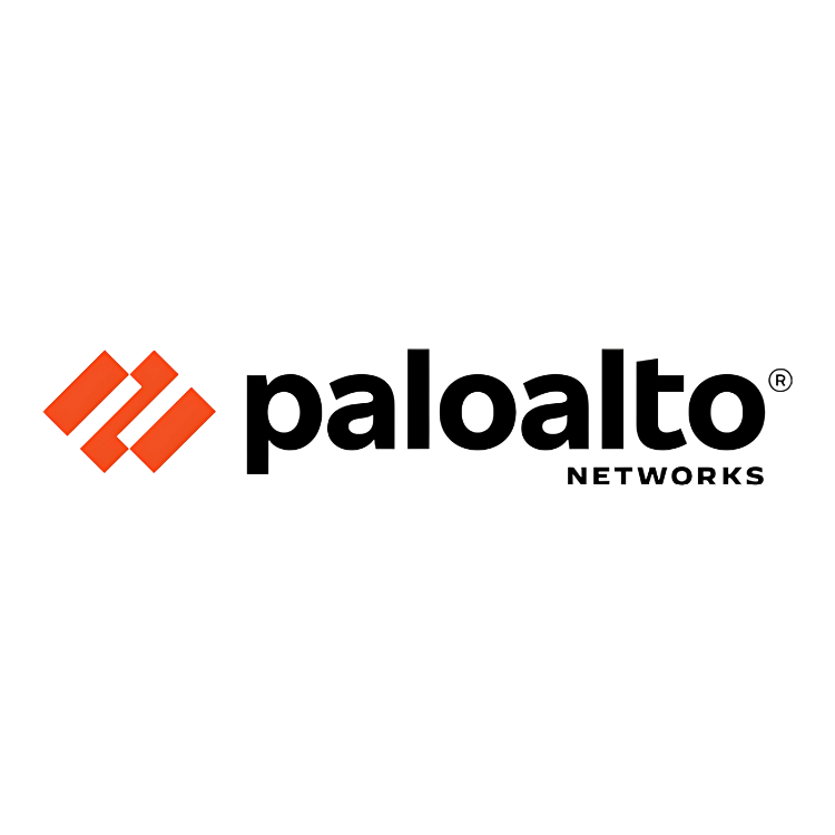 The paloalto networks logo is on a dark blue background.