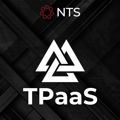 a black background with red circles and the word nts on it