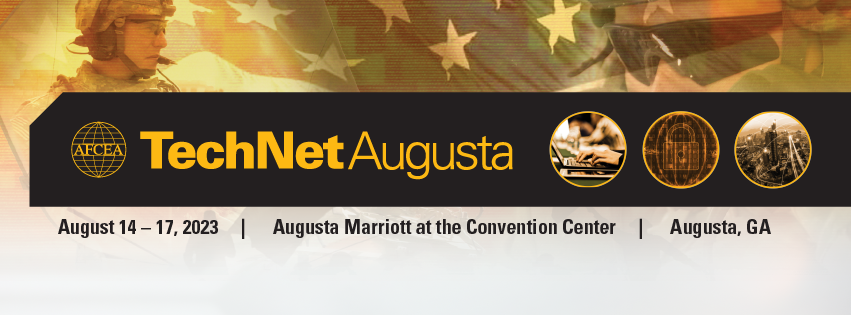 a poster for technet augusta in august 14-17