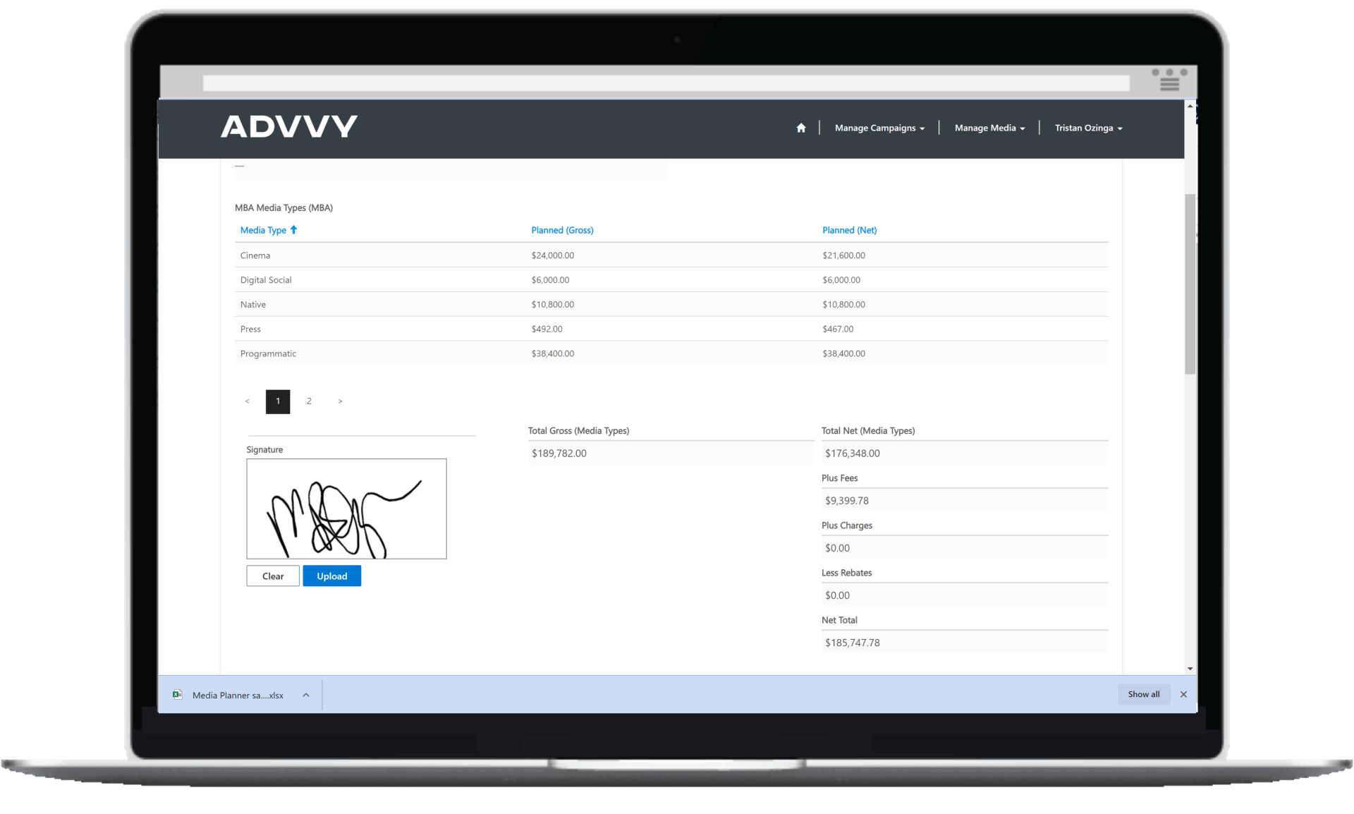 Advvy client portal with authorisation