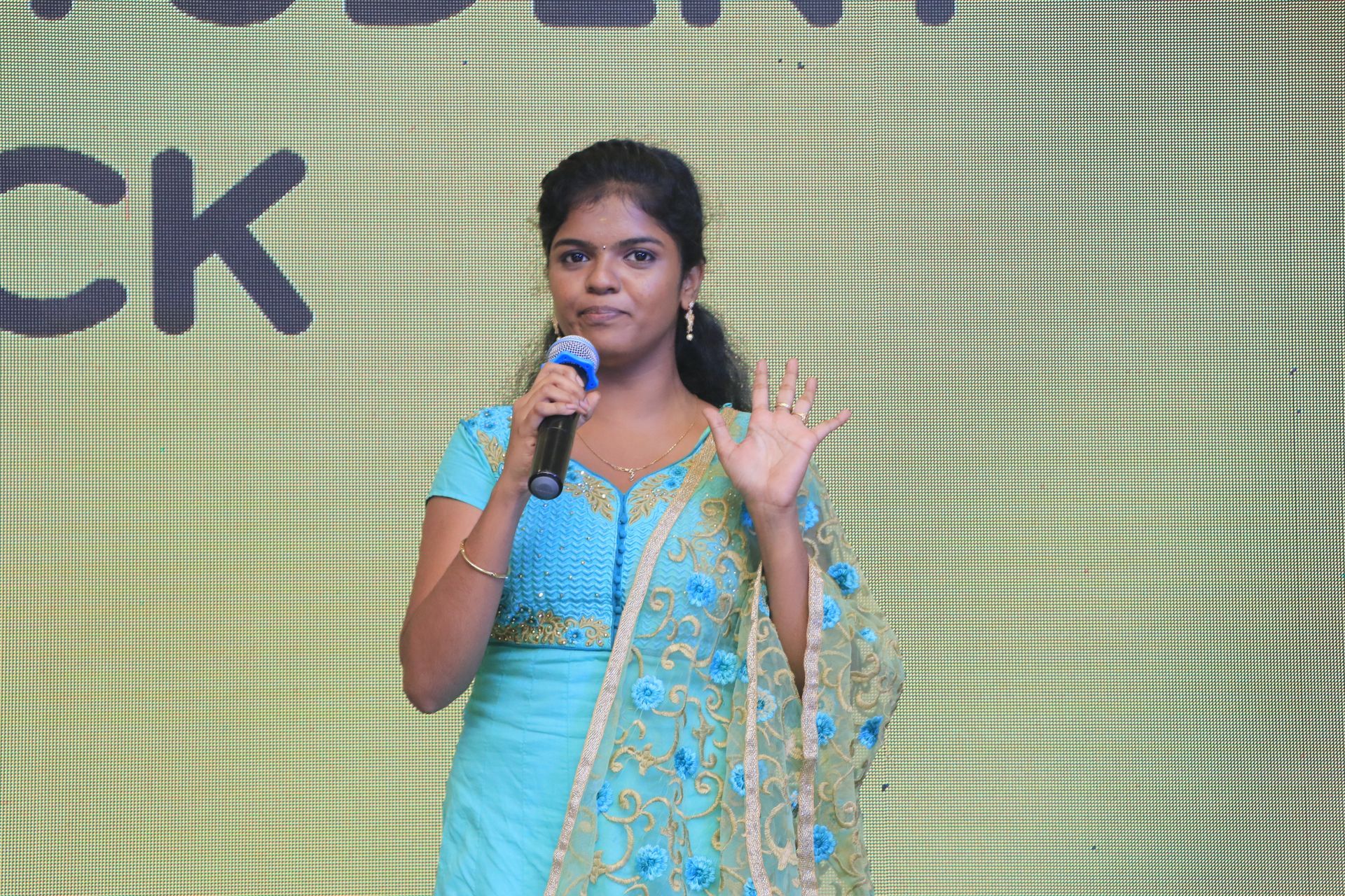 Karthika, an ex-scholar of Team Everest
