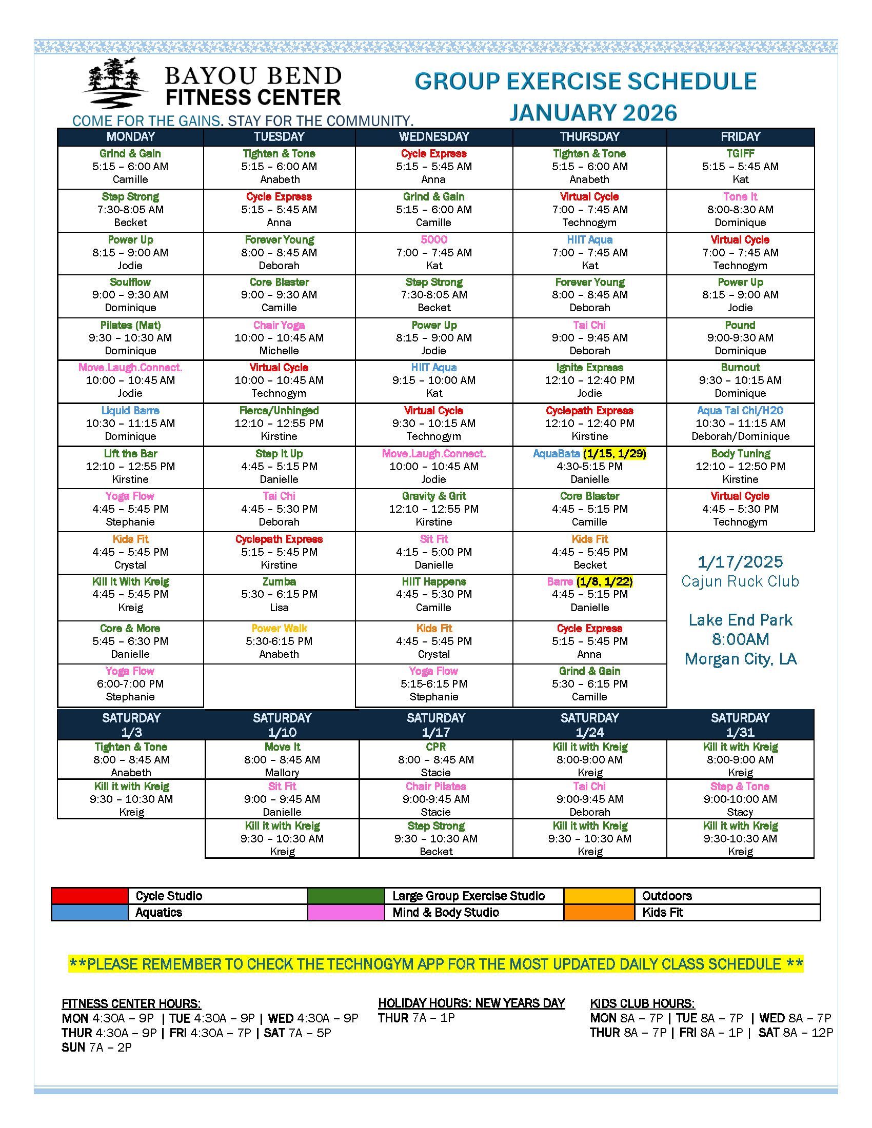 Fitness Programs/Classes | Bayou Bend Health Clinics