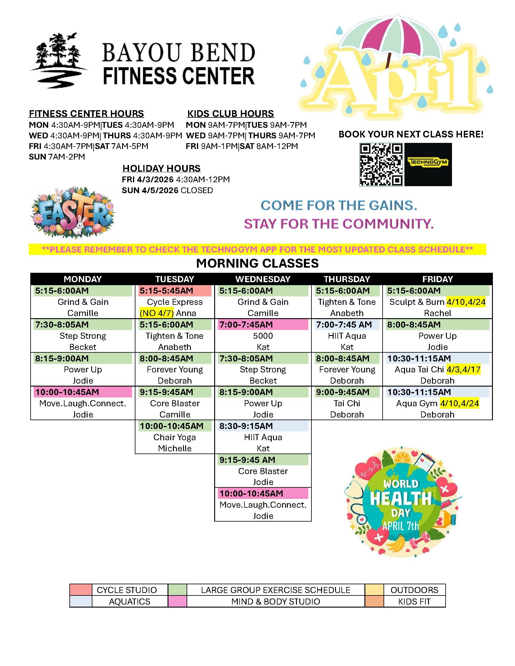 Fitness Programs/Classes | Bayou Bend Health Clinics