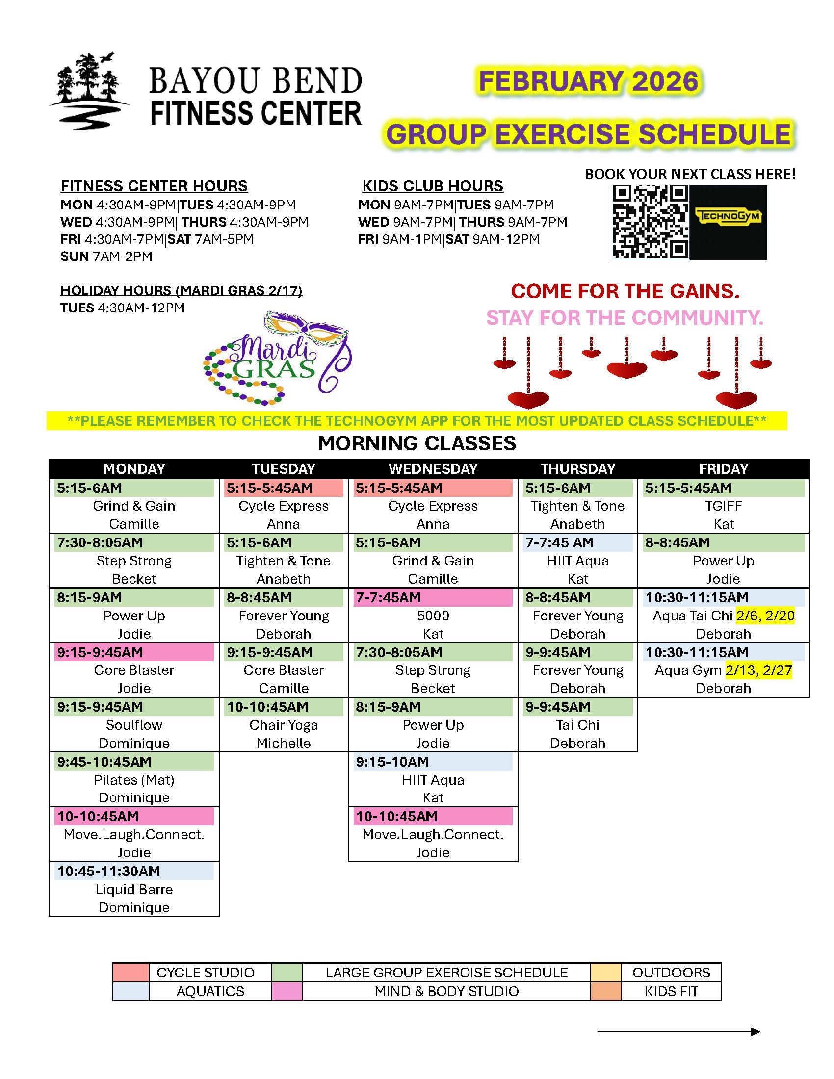 Fitness Programs/Classes | Bayou Bend Health Clinics