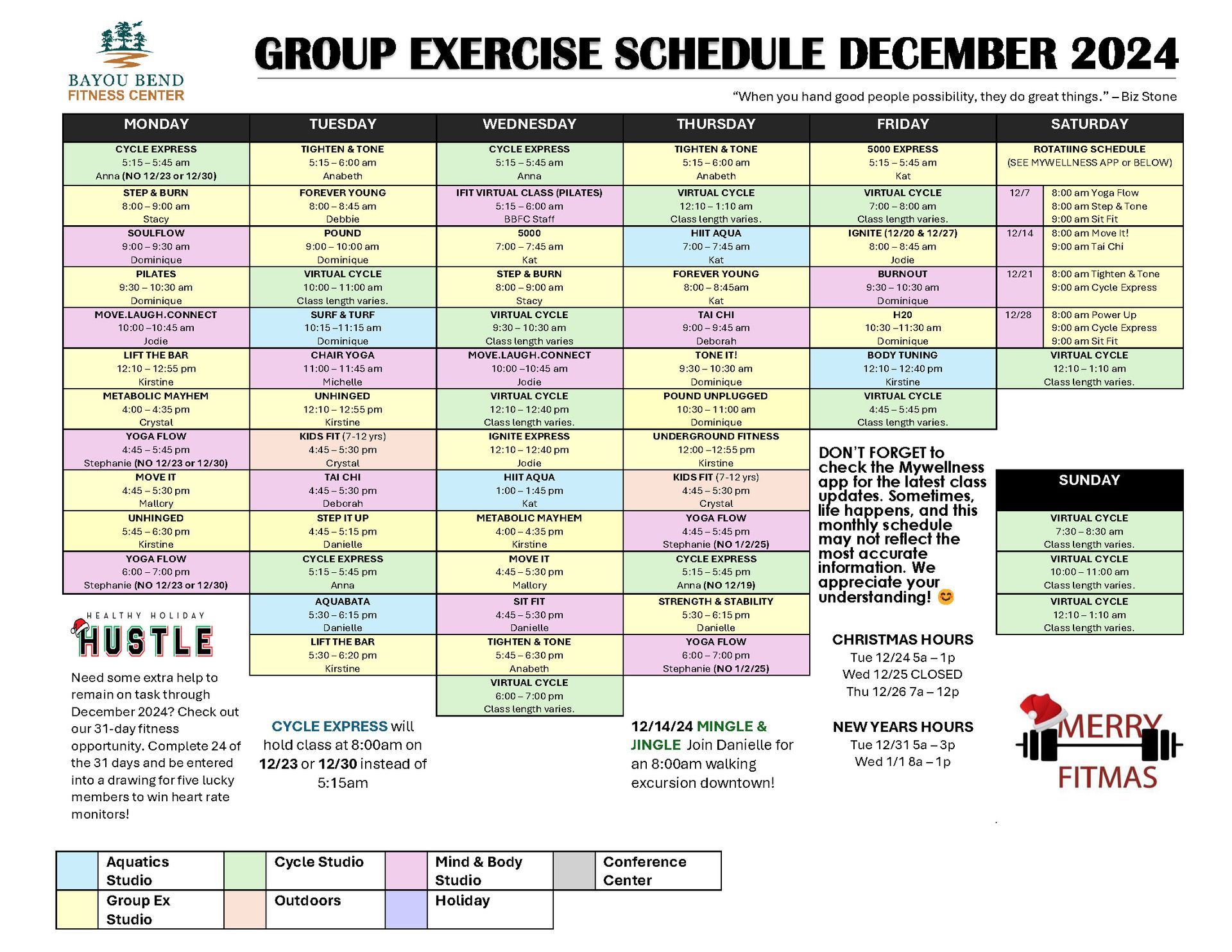 Fitness Programs/Classes | Bayou Bend Health Clinics