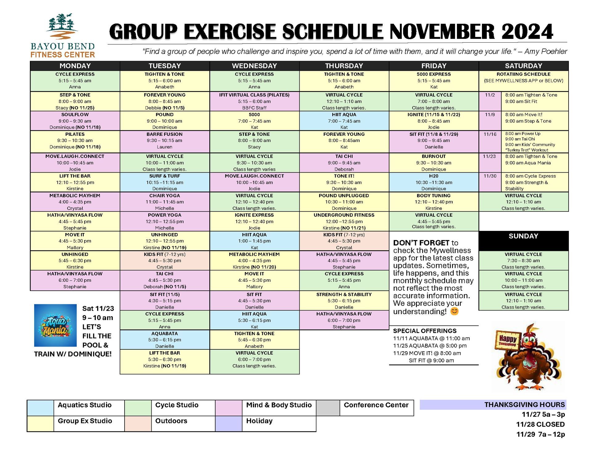 Fitness Programs/Classes | Bayou Bend Health Clinics