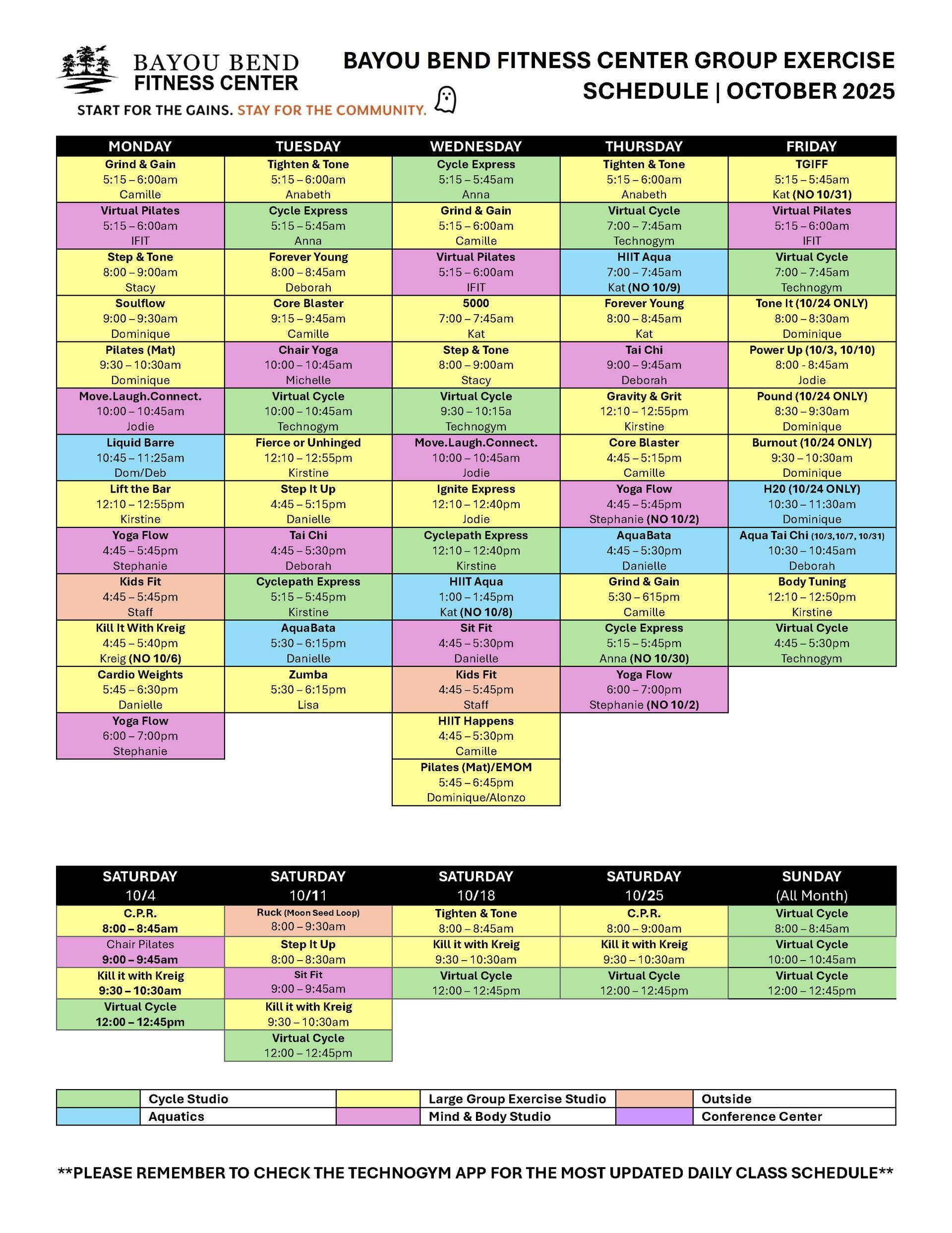 Fitness Programs/Classes | Bayou Bend Health Clinics