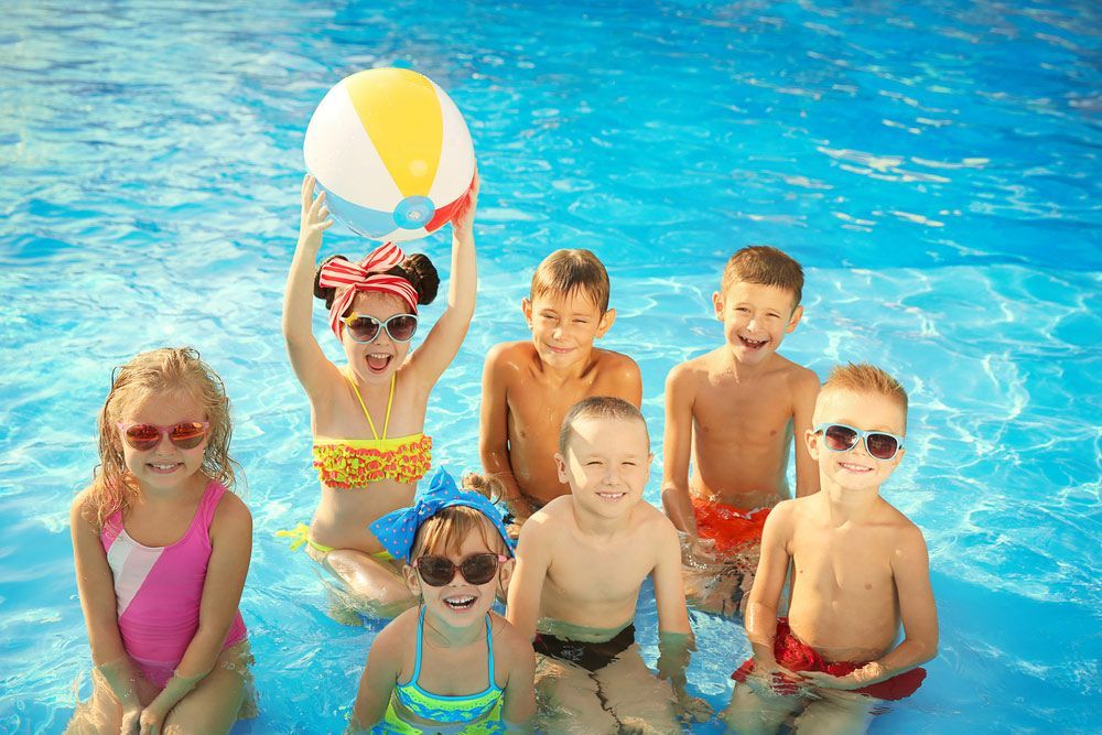  Kids Having A Blast In A Pool