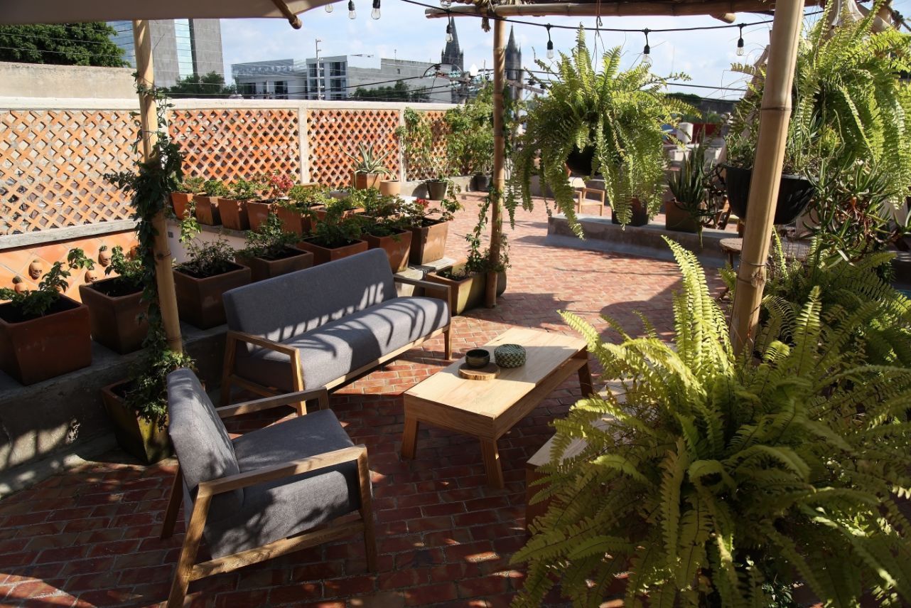 patio garden urban neutral outdoor living