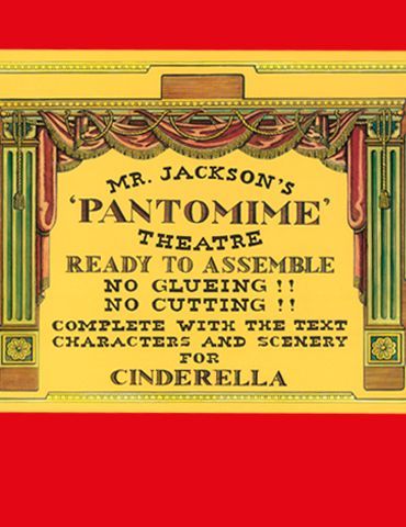a poster for mr. jackson 's pantomime theatre ready to assemble no glueing
