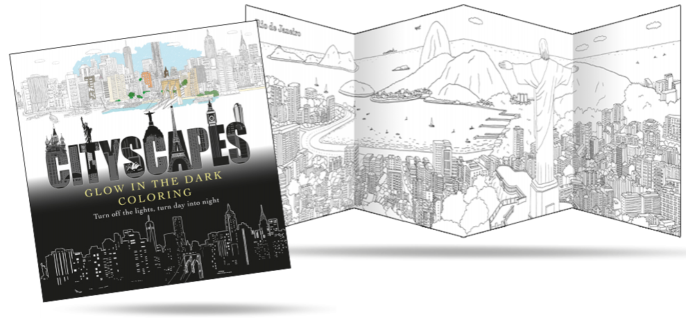 Cityscapes - with glow in the dark pages