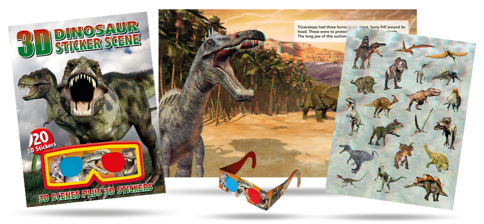 Dinosaur Sticker Scene