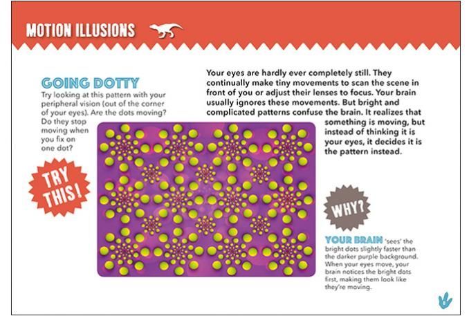 a book about motion illusions is titled going dotty