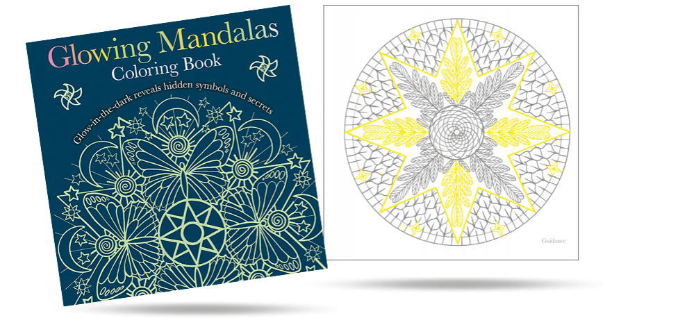 Mandalas - with glow in the dark pages