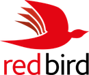 a red bird with the word red bird below it