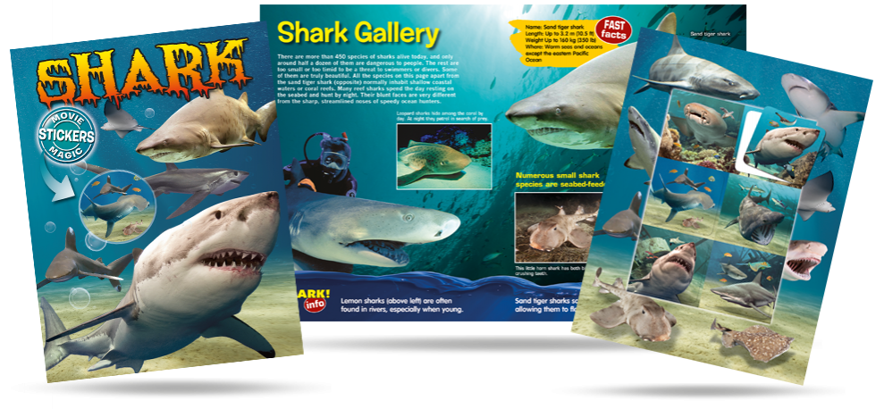 Shark Lenticular stickers