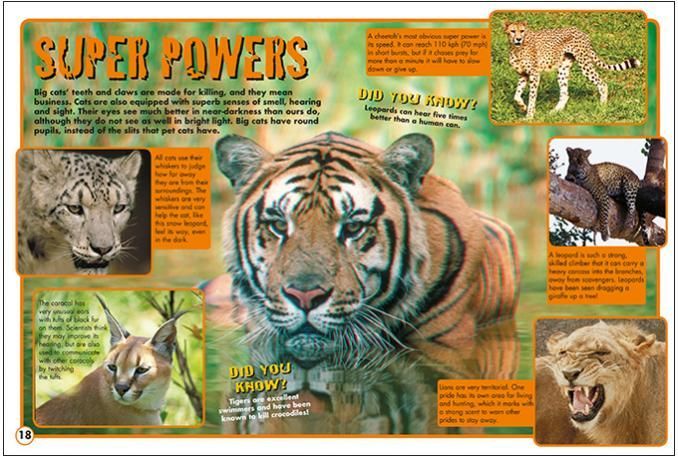 a poster of a tiger with the words super powers on it