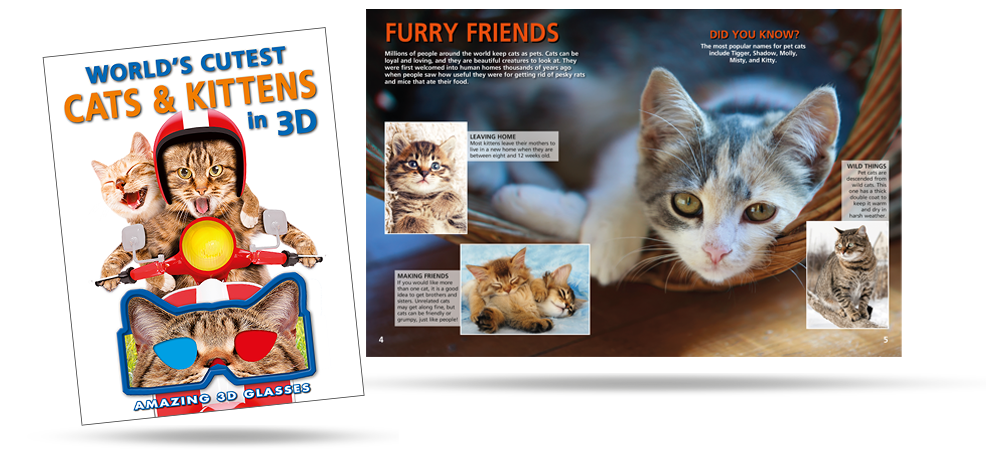 More Cutest Cats and Kittens in 3D