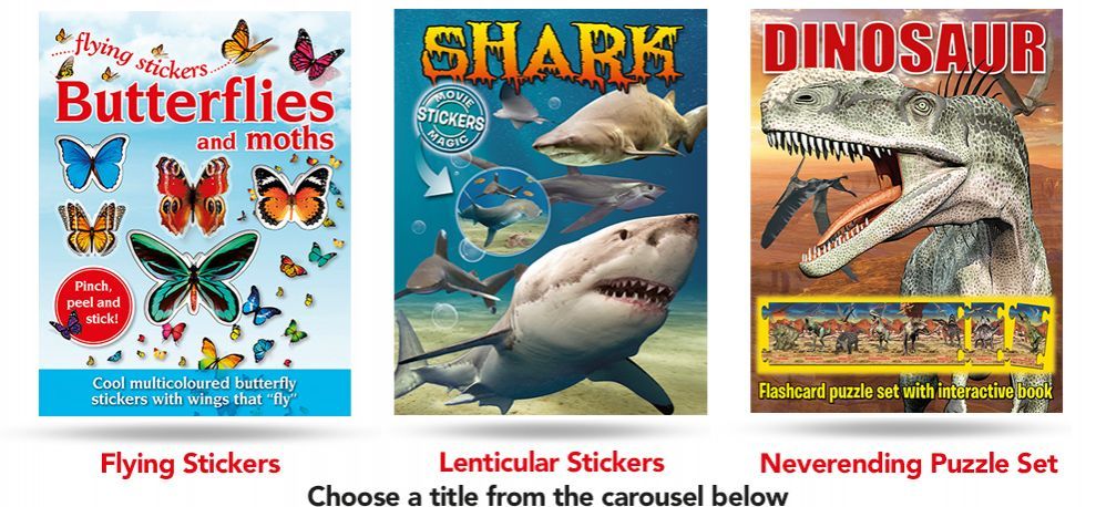 flying stickers butterflies and moths shark lenticular stickers dinosaur neverending puzzle set