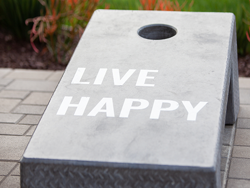 Live happy Sign